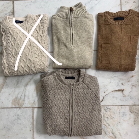 Men’s neutral sweater bundle